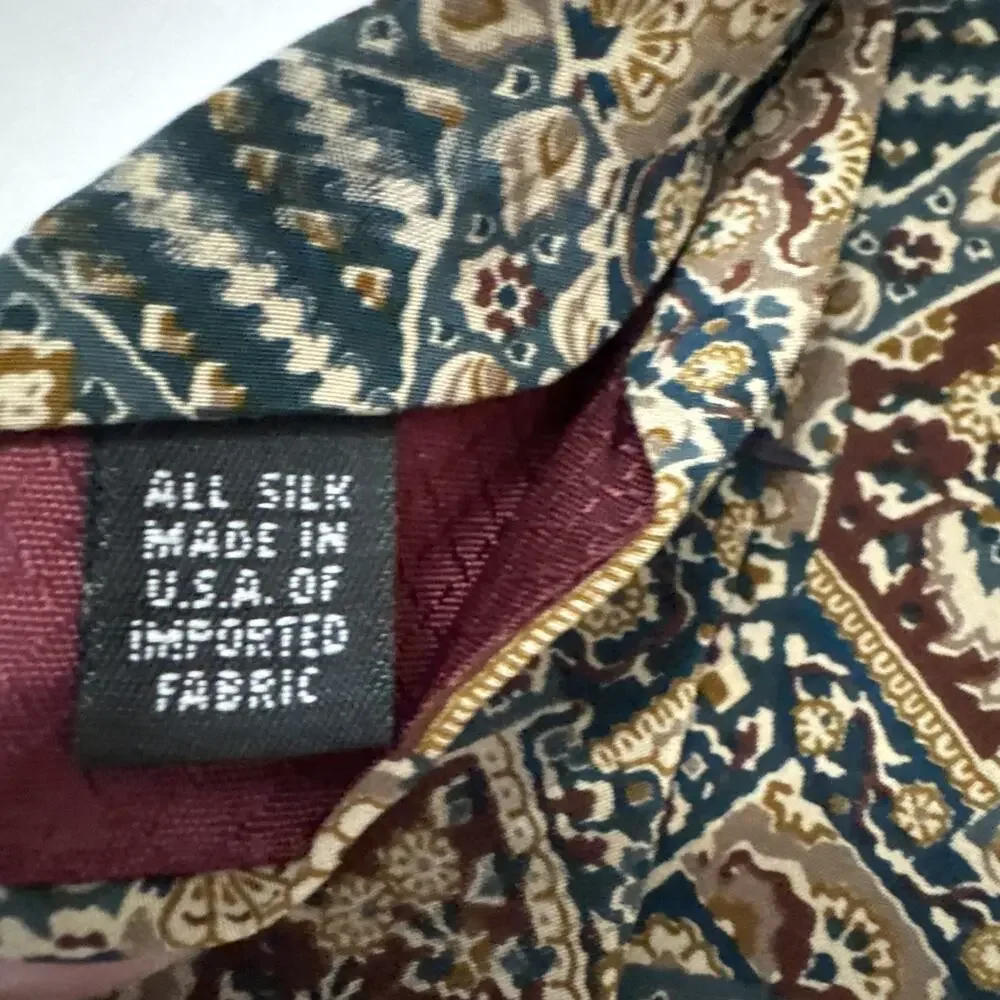 Christian Dior Monsieur Men’s Silk Tie Paisley Made In USA WPL 125 “Read”